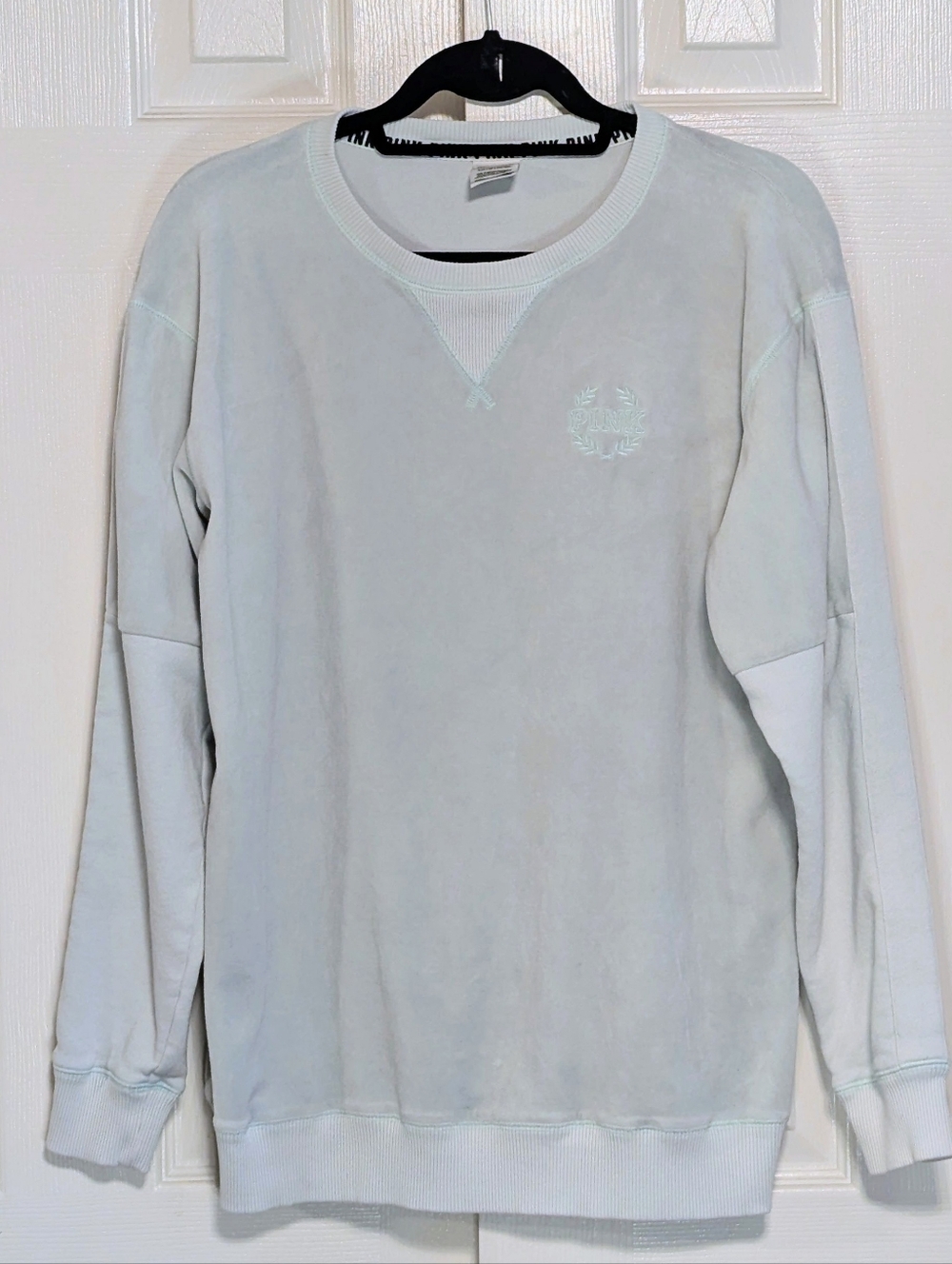 Victoria's Secret PINK, Mint Velour Sweatshirt
